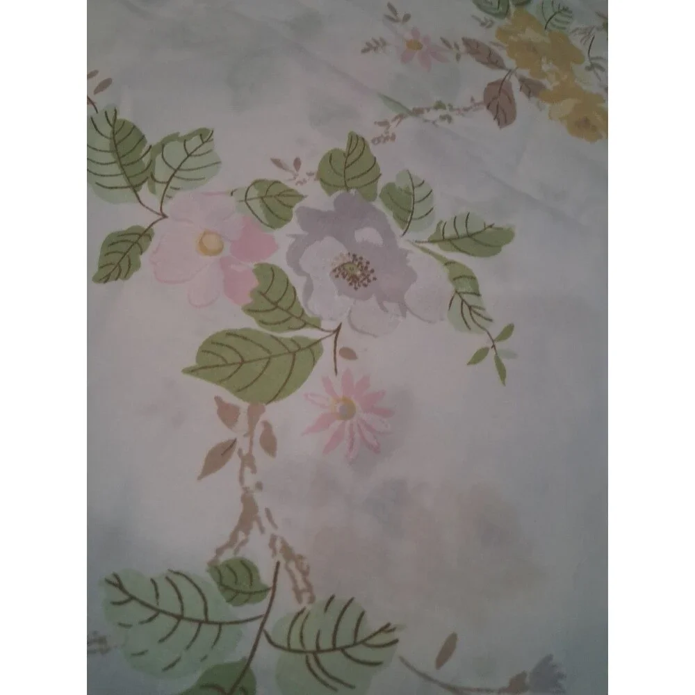 Vintage Floral Pillowcase, Pillow Sham Ruffled, Dan Rivers, 2